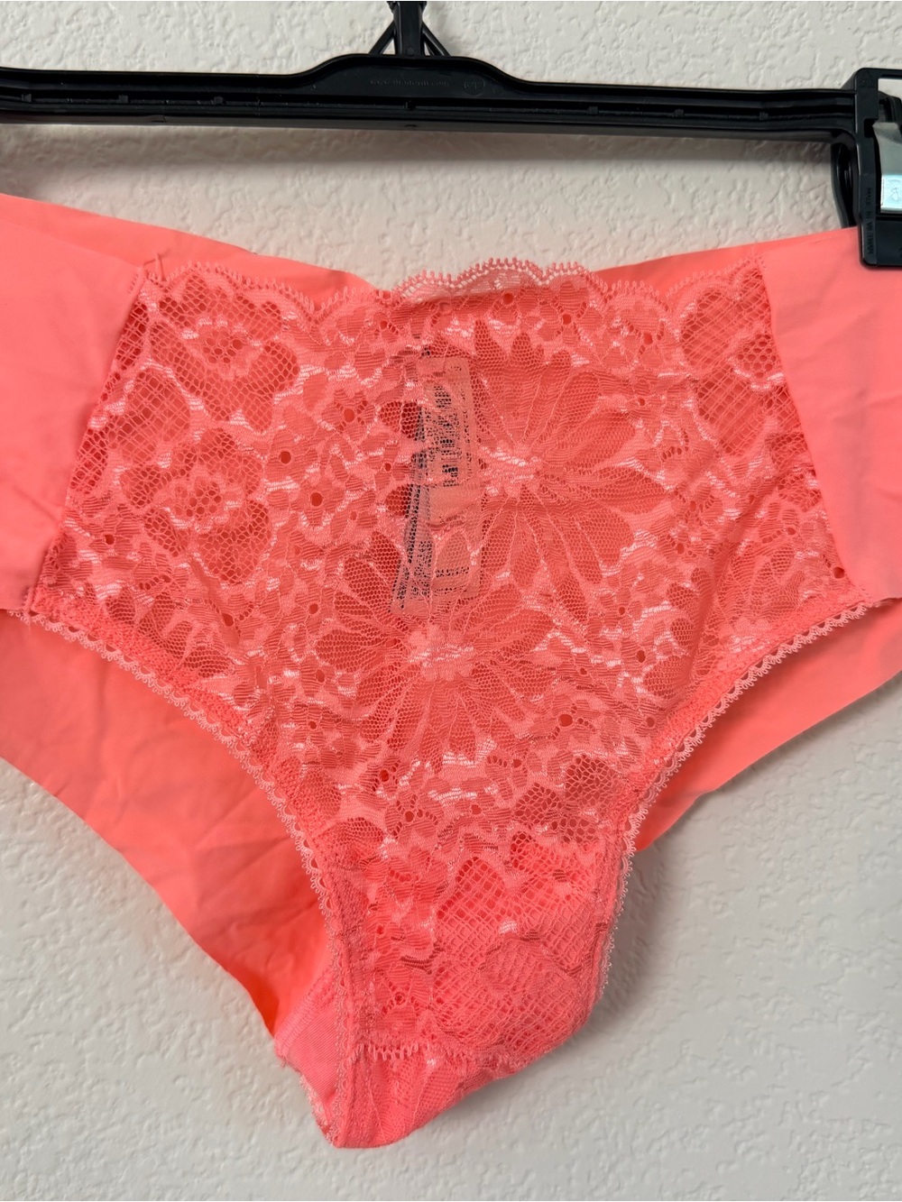 Victoria's Secret Coral Pink Lace High-Waist Brief